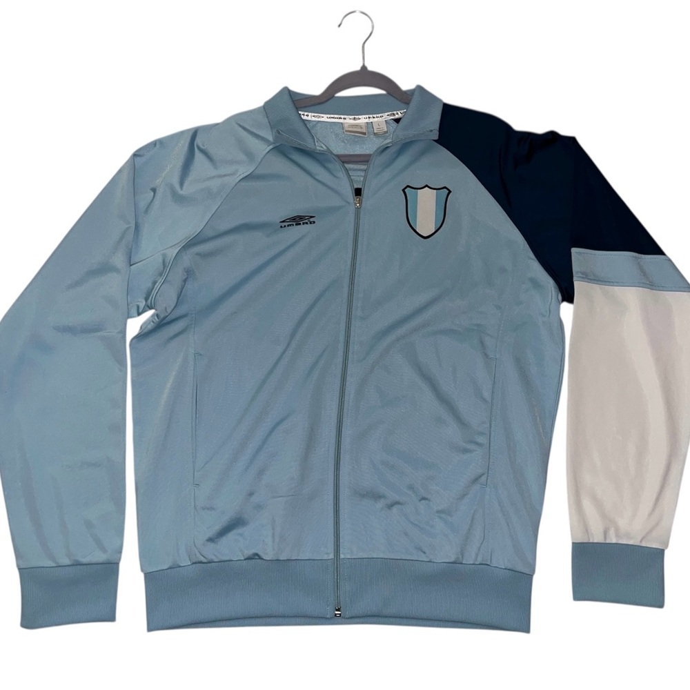 Umbro Argentina Blue Varsity Bomber Jacket with Athletic Flair